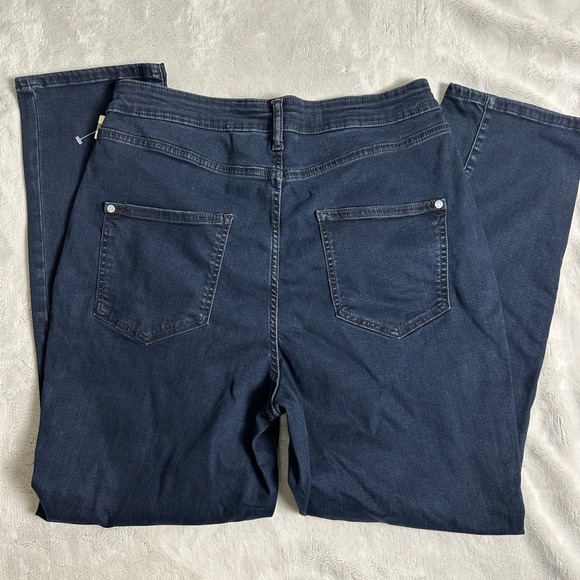 NWT $98 Pilcro Women's Skinny Jeans Dark Blue Size 32 Inseam 27” - Picture 7 of 7